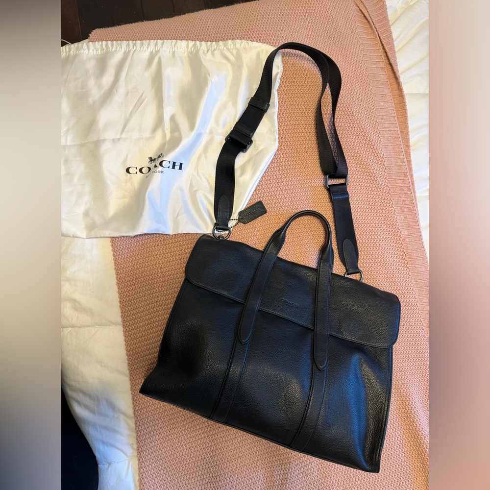 Coach Metropolitan Briefcase in Pebble Leather